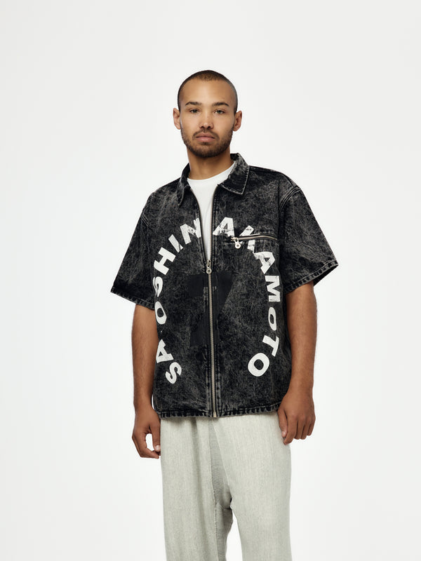 #7 Moto Full Zip (Washed Black)