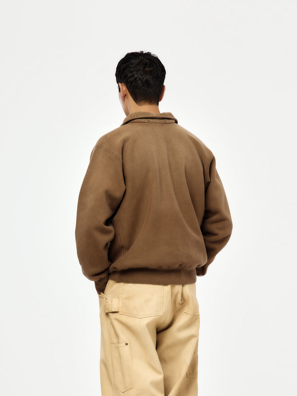 Vintage Half Zip Sweatshirt (BROWN) (SIS) - Image 3