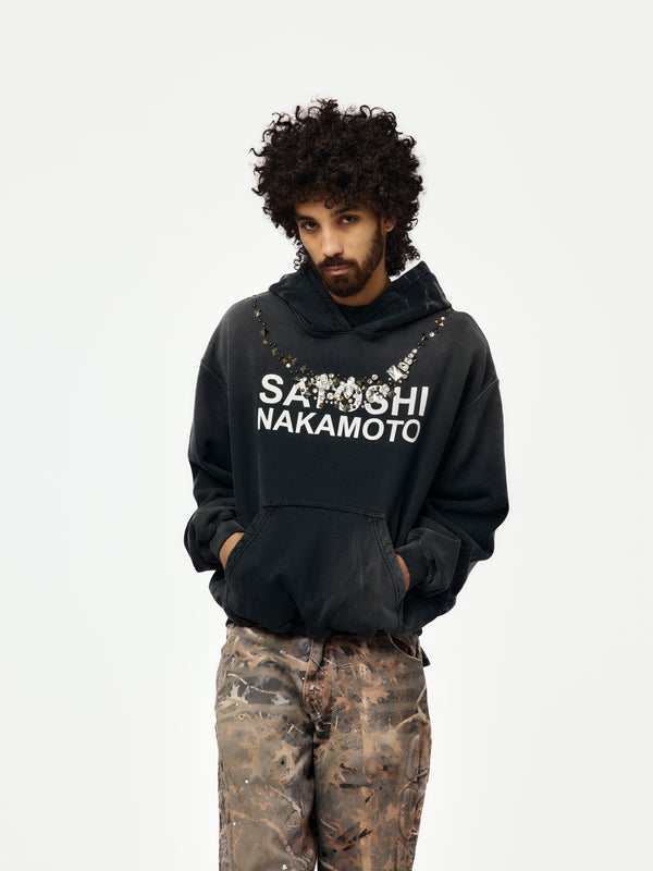 Satoshi Ice Hoodie (Washed Black)