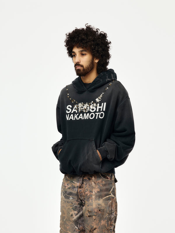 Satoshi Ice Hoodie (Washed Black) - Image 2