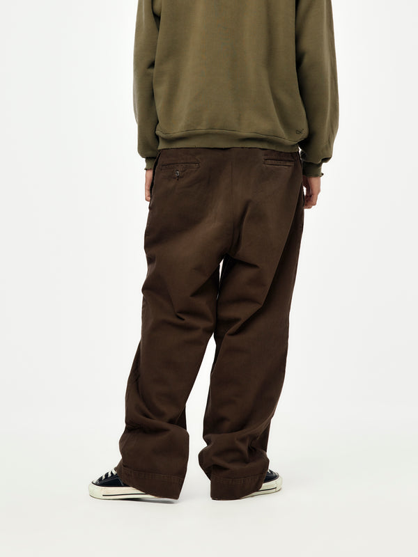 Vintage Twill Work Pants (BROWN) (SIS) - Image 3