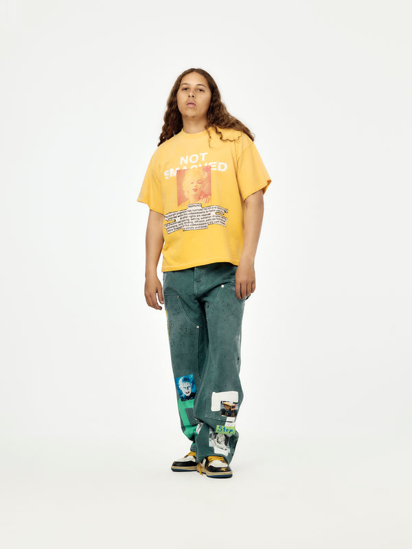 Nothing Personal Double Knee Jeans (Green) - Image 4