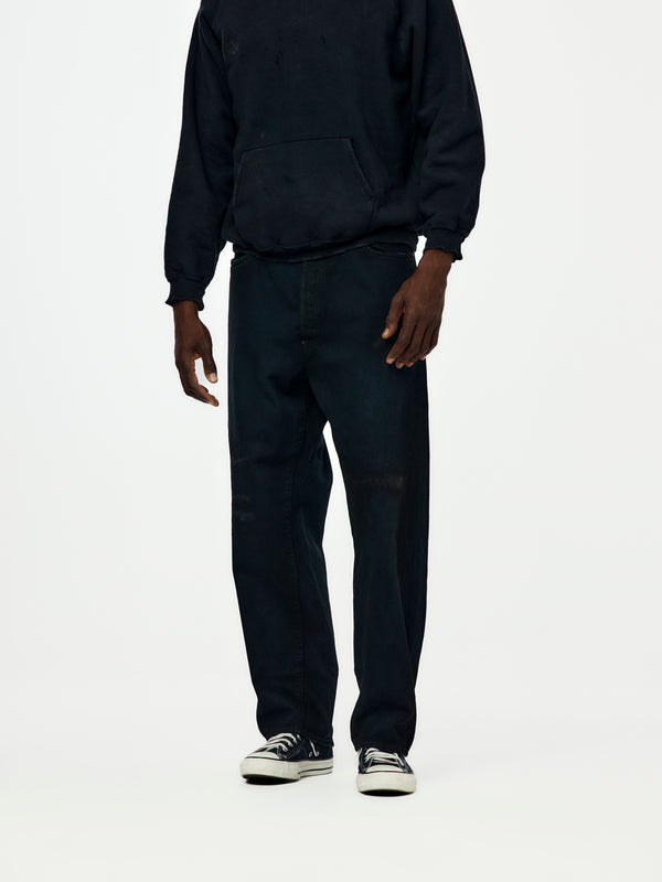 A.PRESSE x Union No.22 Wide Denim Pants (Black)