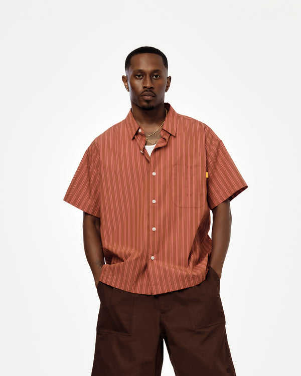 GRAMERCY SS SHIRT (DARK BROWN)